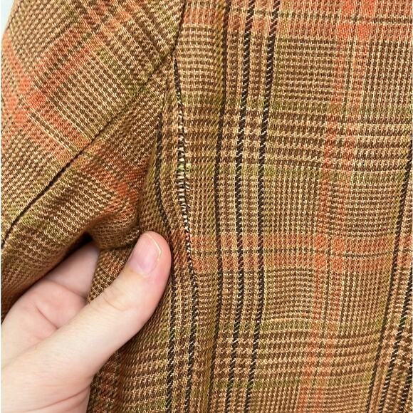 Sundance Edson Hill Plaid Linen Blazer Floral Rustic Autumnal Pockets Blazer XS - Picture 7 of 12
